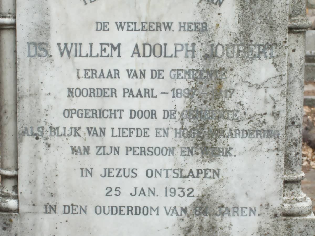 JOUBERT Willem Adolph -1932