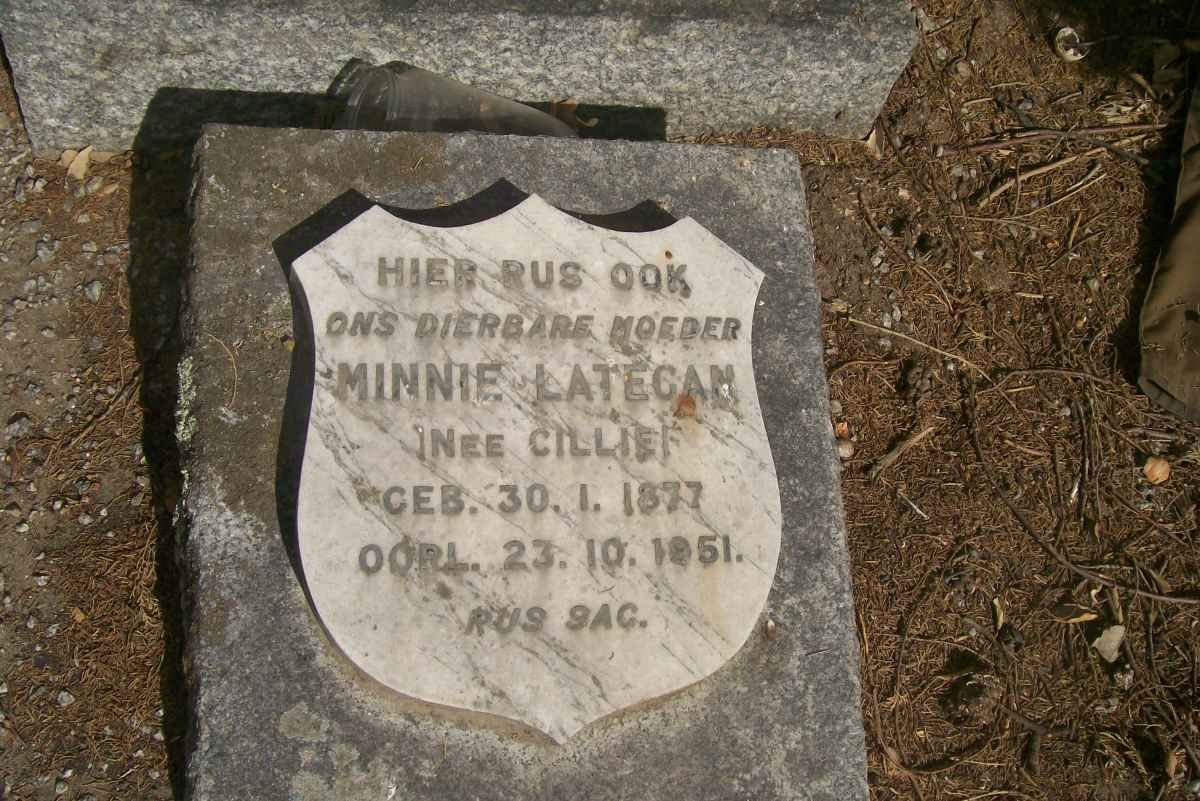 LATEGAN Minnie nee CILLIE 1877-1951