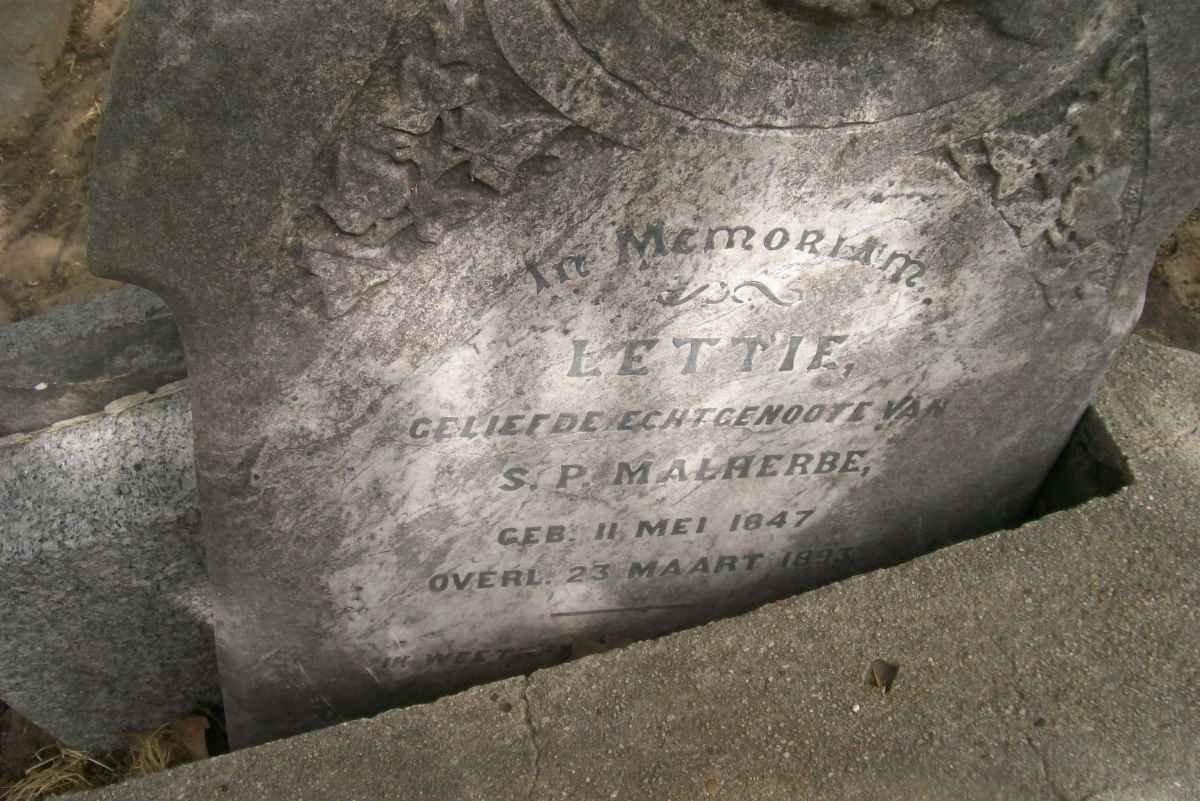 MALHERBE Lettie 1847-1893