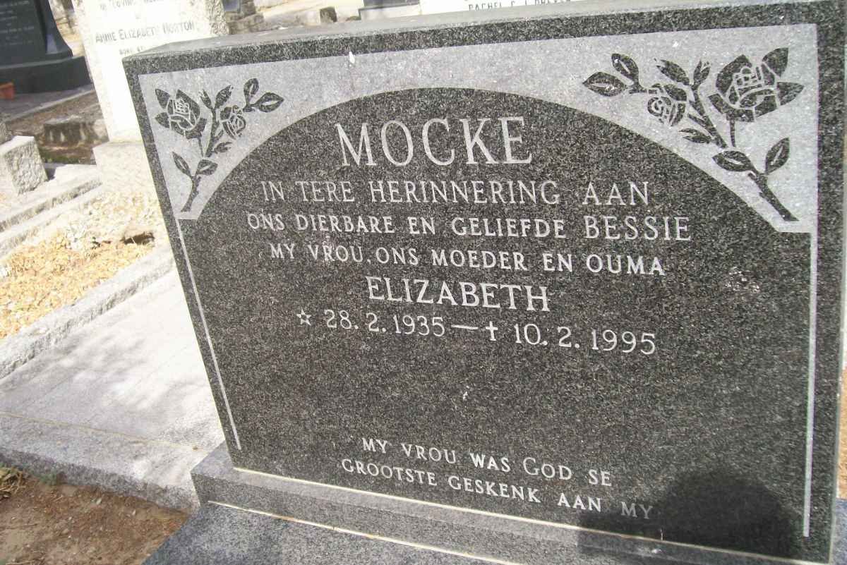 MOCKE Elizabeth 1935-1995