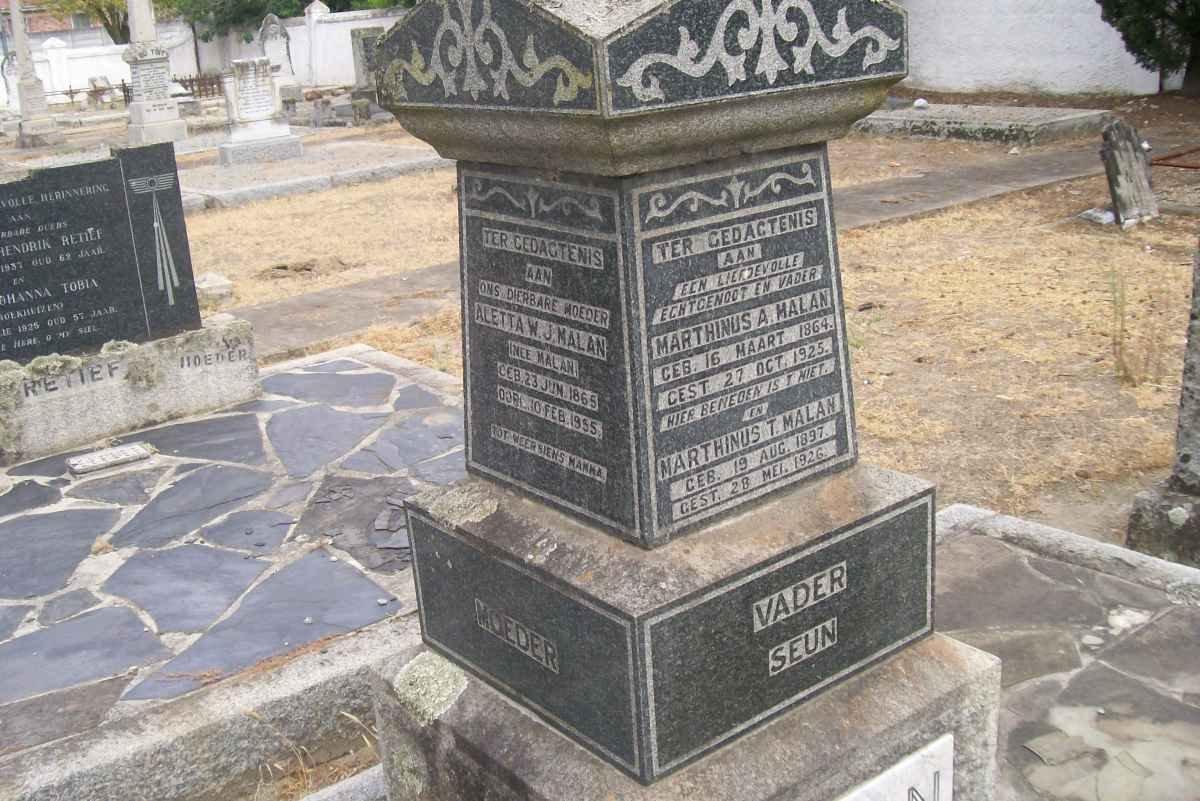 MALAN Marthinus A. 1864-1925 &amp; Family