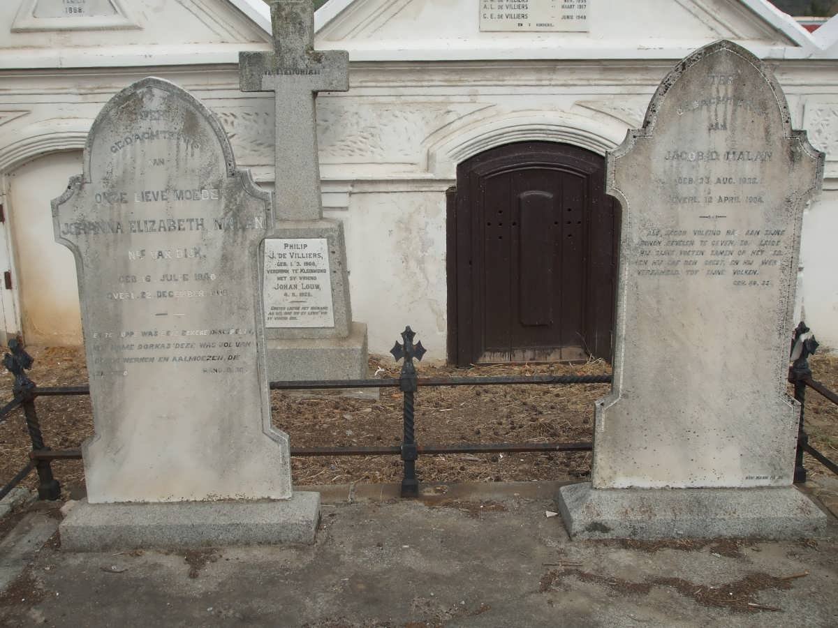 MALAN Jacob D. 1826-1904 &amp; Johanna Elizabeth VAN DIJK 1840-1916