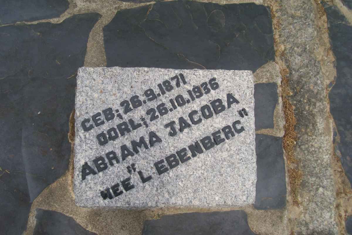 MERWE Abrama Jacoba, van der nee LIEBENBERG 1871-1936