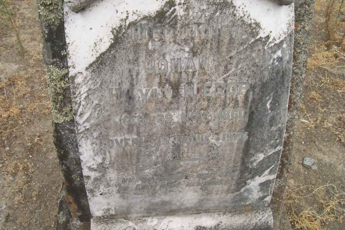 NIEROP Johan H., van 1861-1926