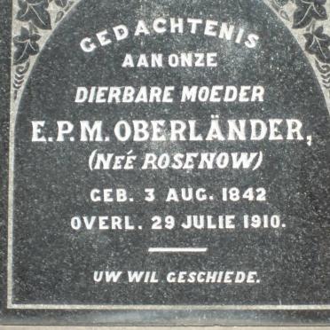 OBERLANDER Family
