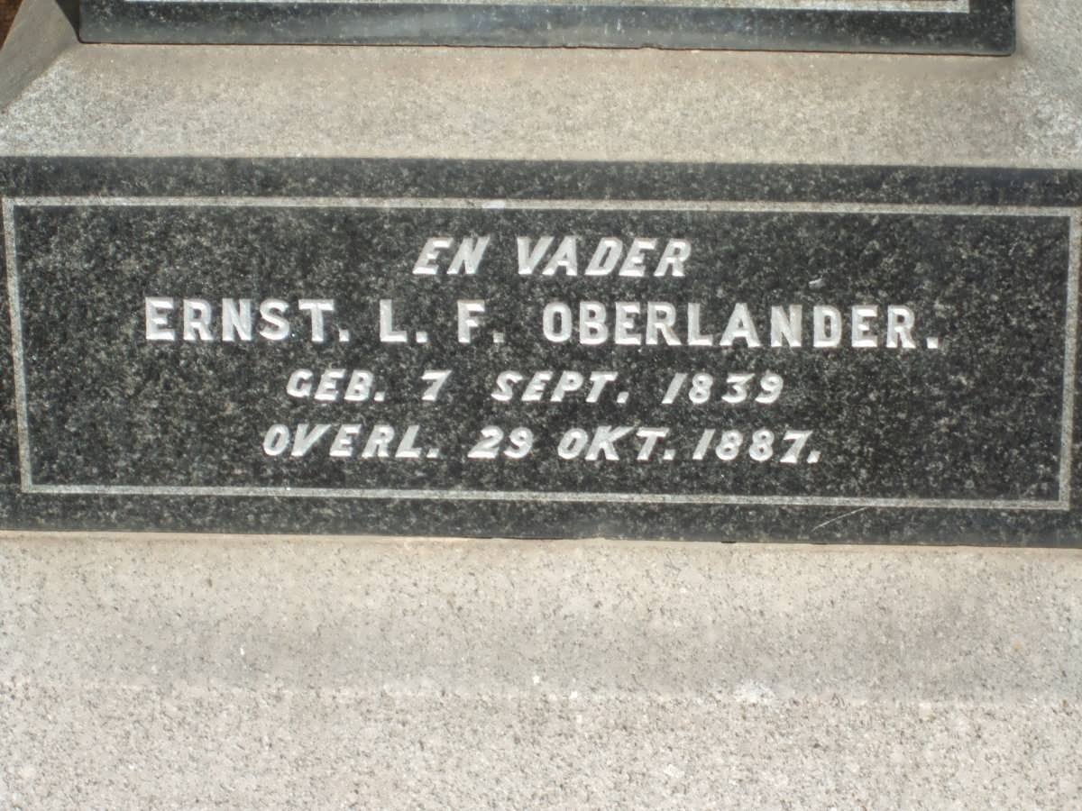 OBERLANDER Ernst. L.F. 1839-1887