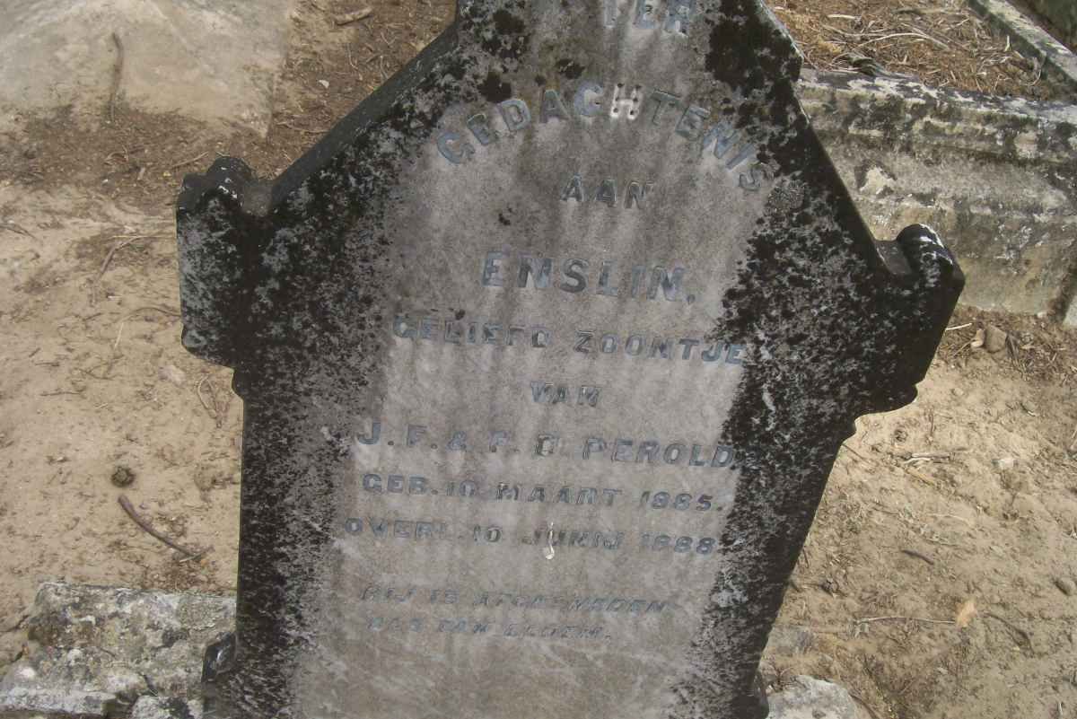 PEROLD Enslin 1885-1888