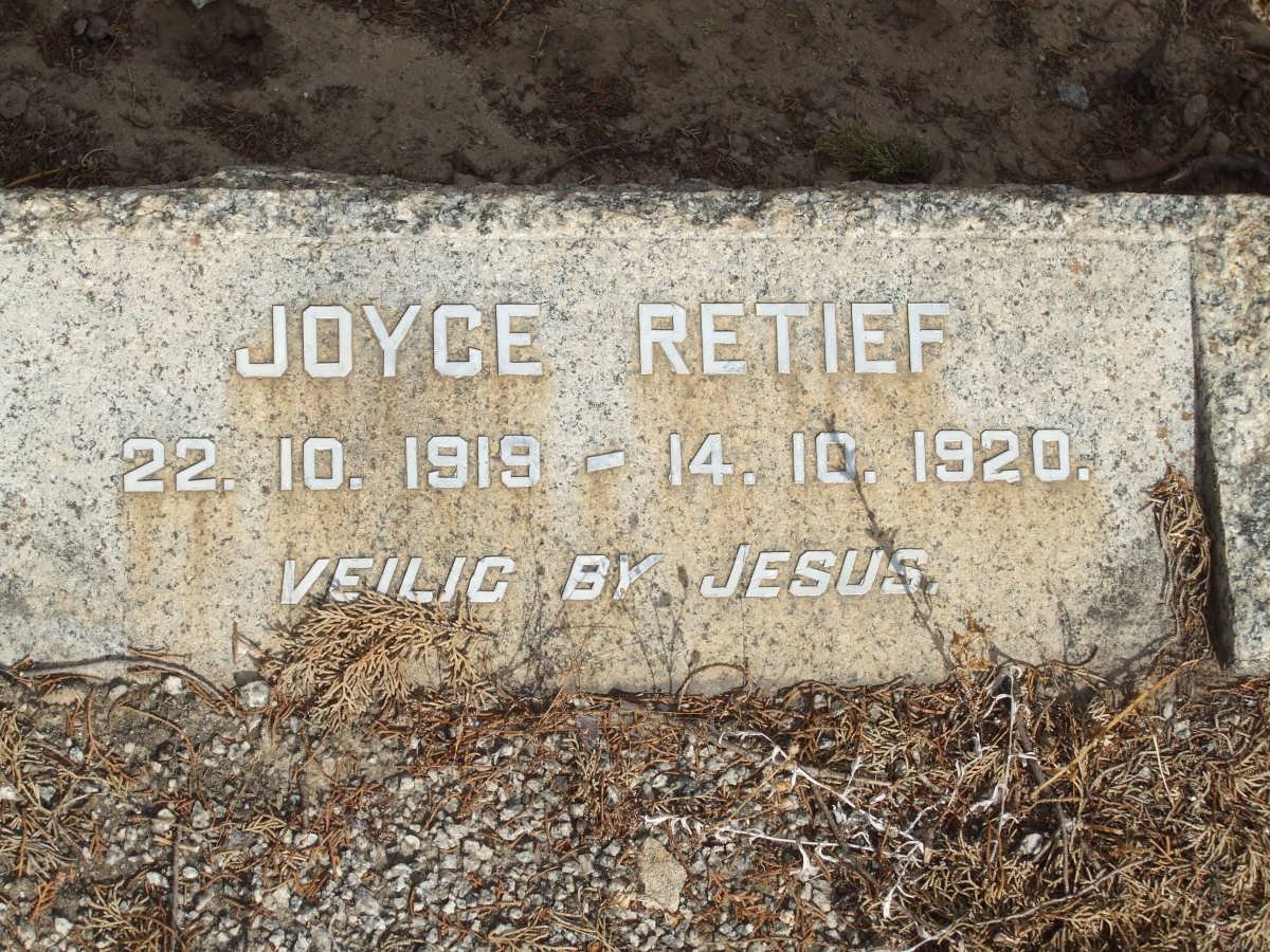 RETIEF Joyce 1919-1920
