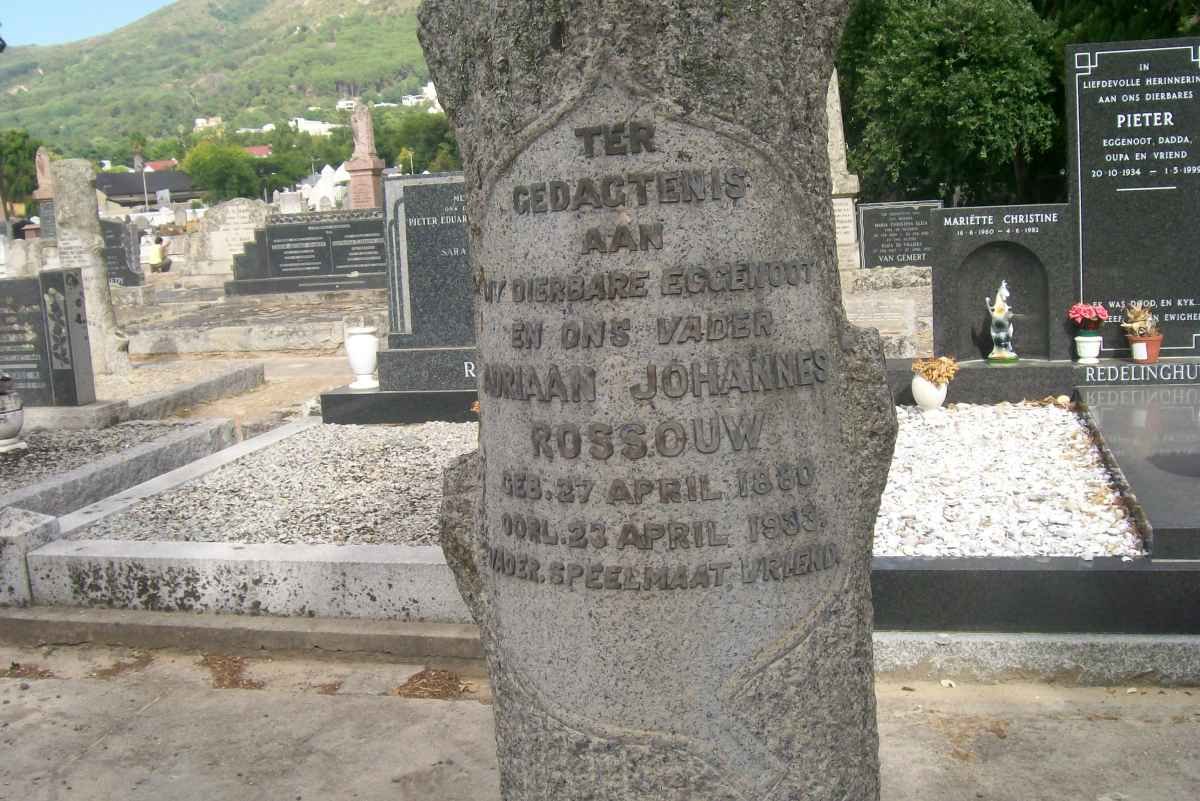 ROSSOUW Adriaan Johannes 1880-1933