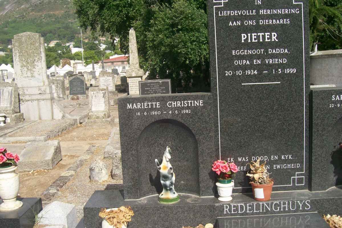 REDELINGHUYS Mariëtte Christine 1960-1982