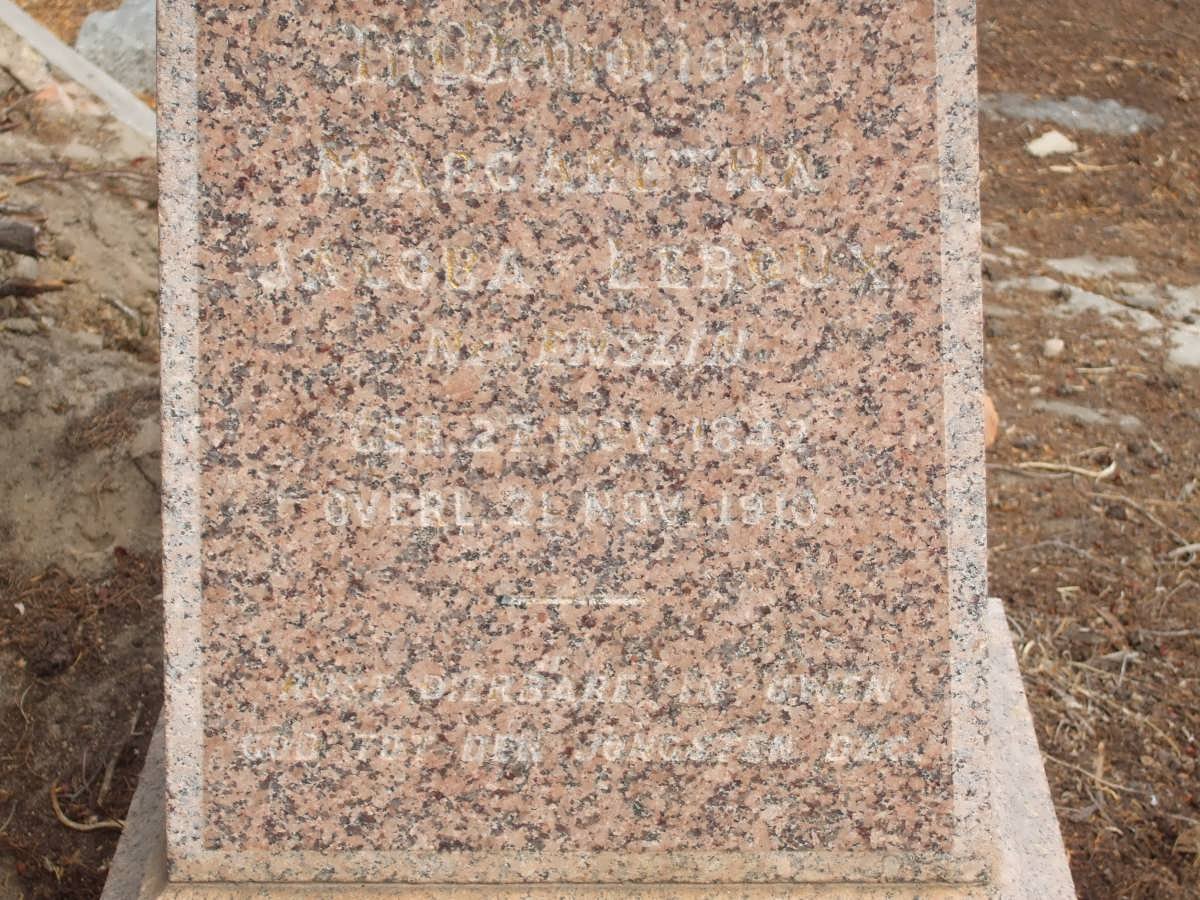 ROUX Margarietha Jacoba, le nee ENSLIN 1842-1910