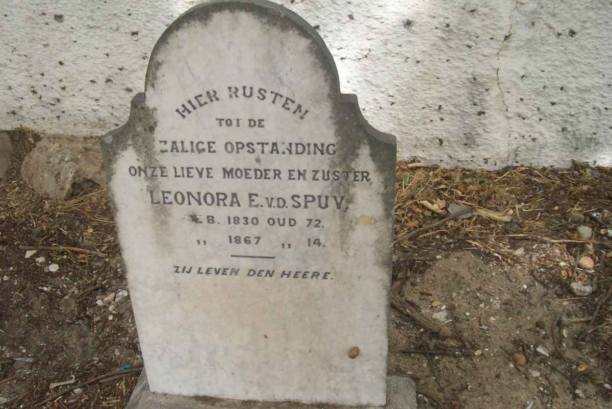 SPUV Leonora E., v.d. 1830- :: V.D. SPUV Leonora E. 1867-