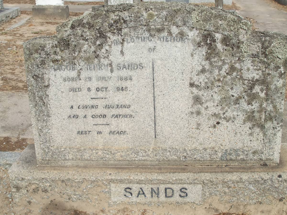 SANDS Jacob Henry 1884-1946