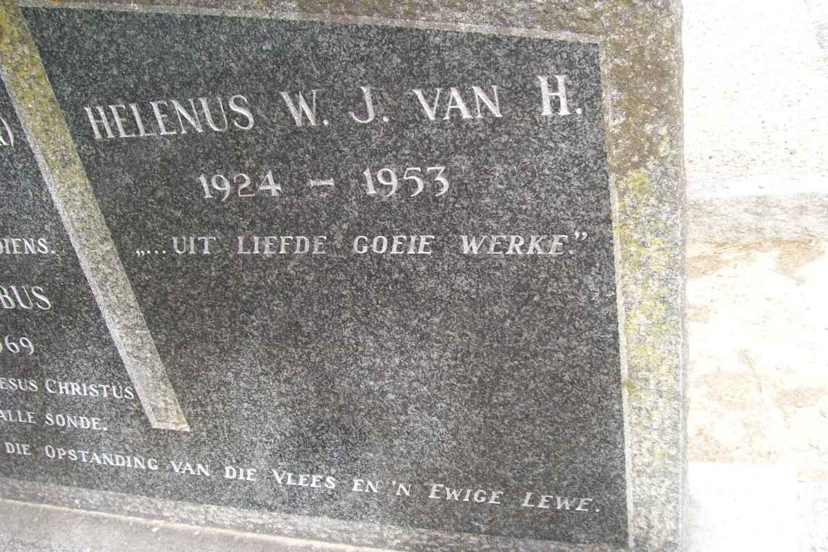 SCHOLTZ Helenus W.J. van H. 1924-1953