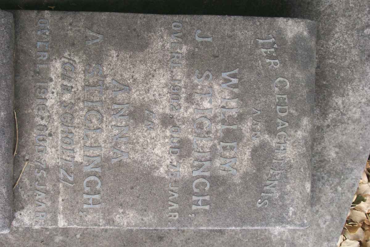 STIGLINGH Willem J. -1902 &amp; Anna S. SCHOLTZ -1916