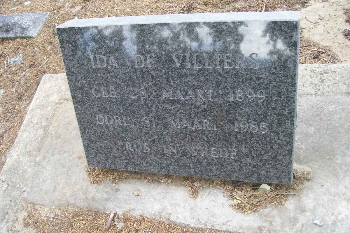 VILLIERS Ida, de 1899-1985