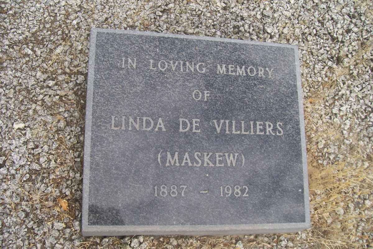 VILLIERS Linda, de nee MASKEW 1887-1982