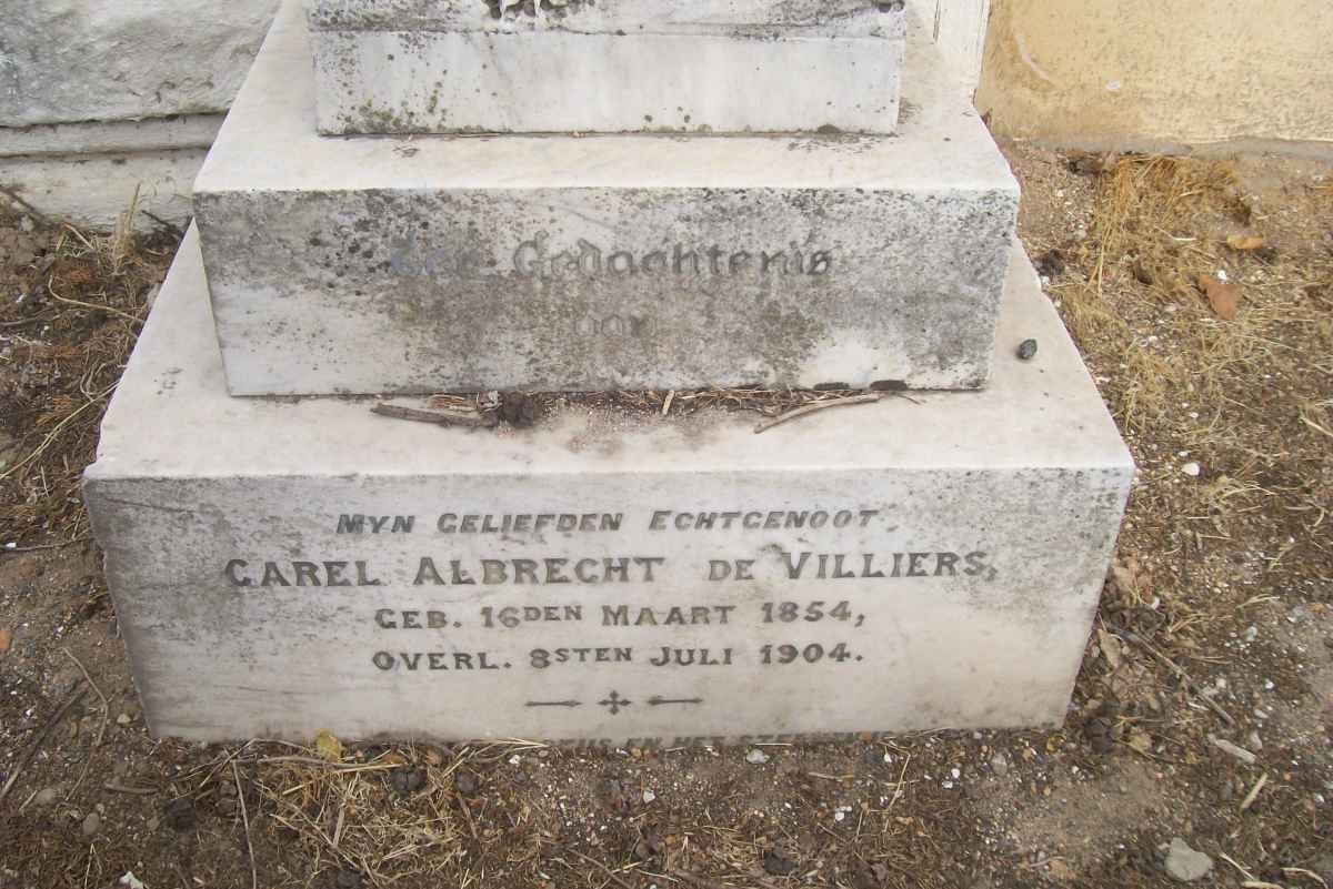 VILLIERS Carel Albrecht, de 1854-1904