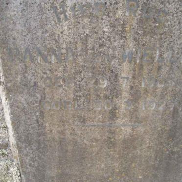 WIELLIGH Hanna, von 1903-1925