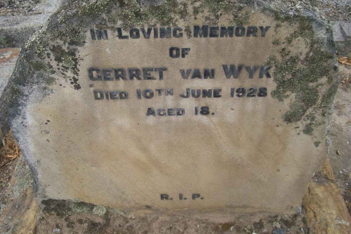 WYK Gerret, van -1928