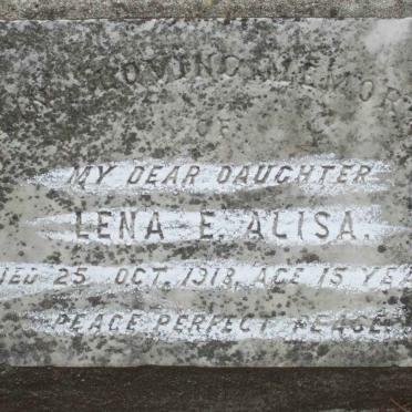 ALISA Lena E. -1918