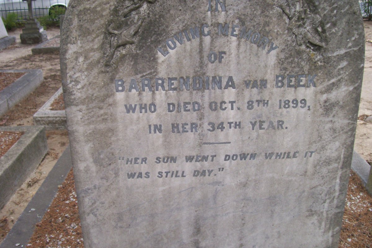 BEEK Barrendina, van -1899