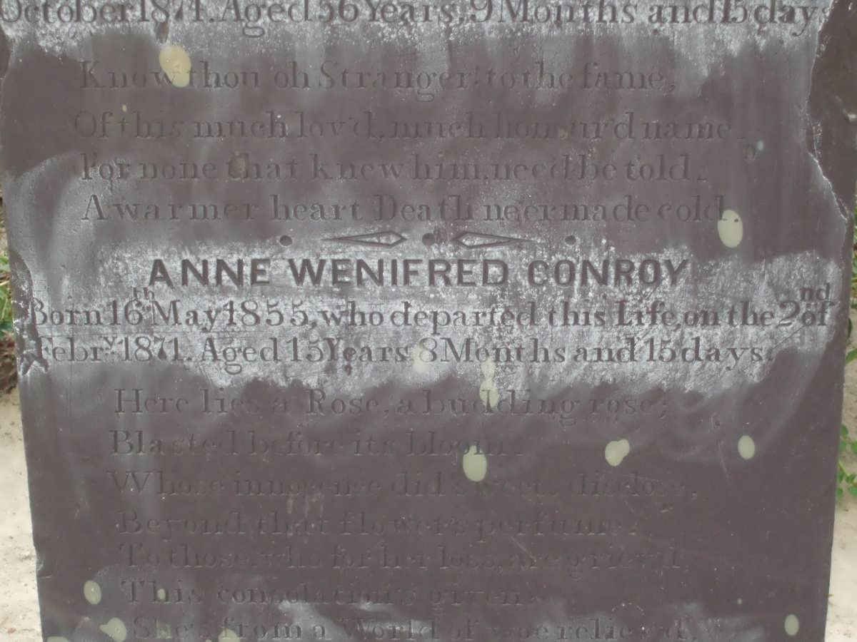 CONROY Anne Wenifed 1855-1871