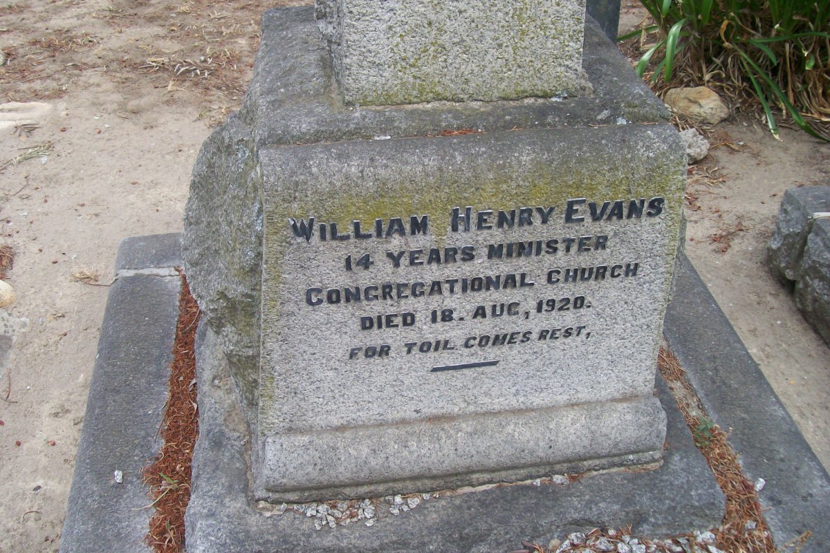 EVANS William Henry -1920