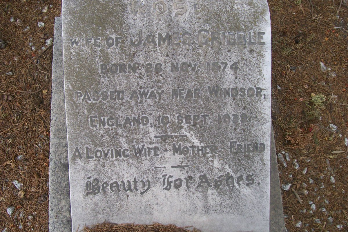 GRIBBLE Rose 1874-1939
