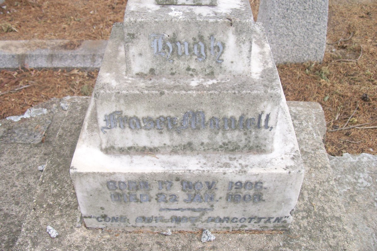 HUGH Fraser Mantell 1906-1908