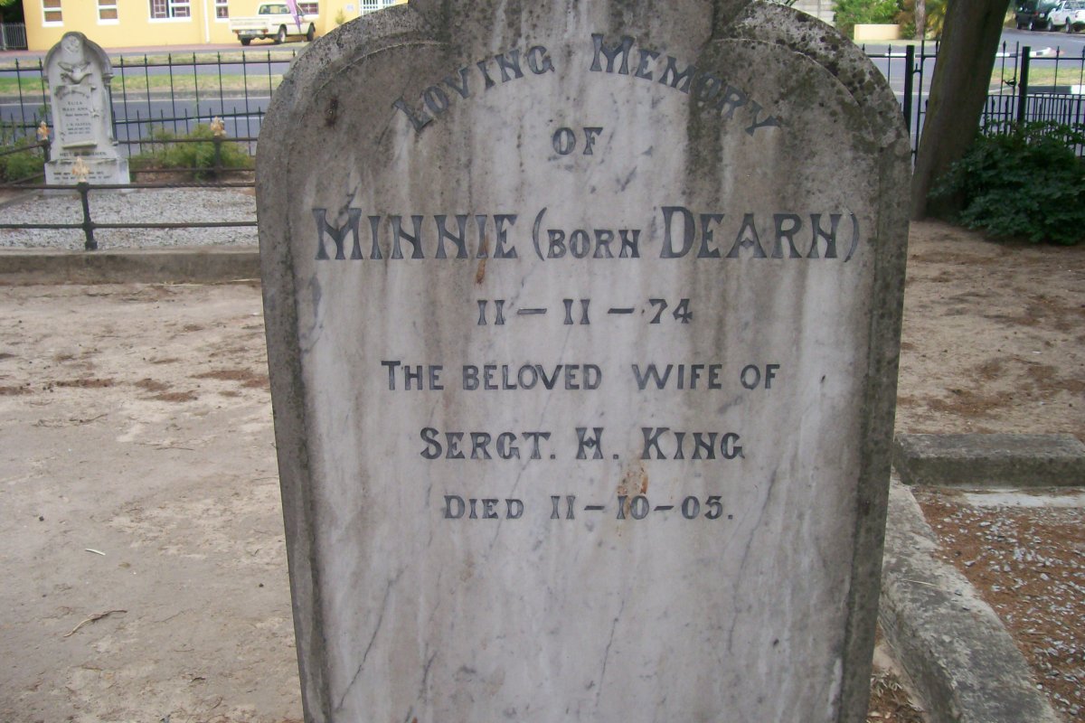 KING Minnie nee DEARN 1874-1905
