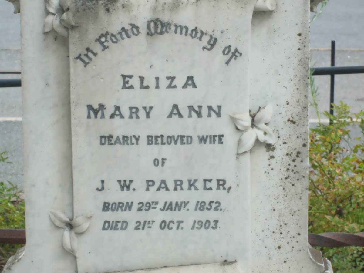 PARKER Eliza Mary Ann 1852-1903