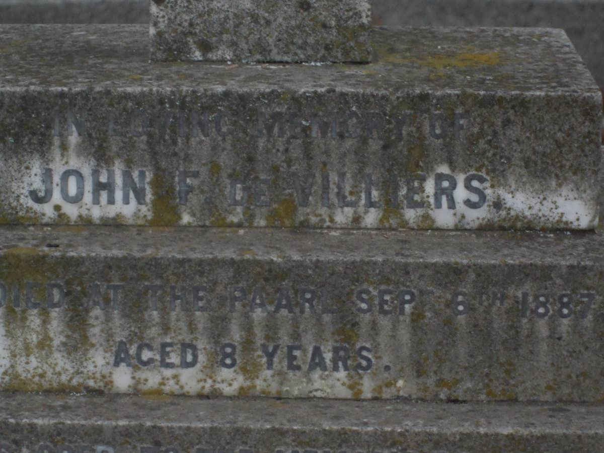 VILLIERS John F., de -1887