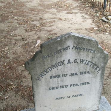 WIETZKY Friedrick A.C. 1854-1886
