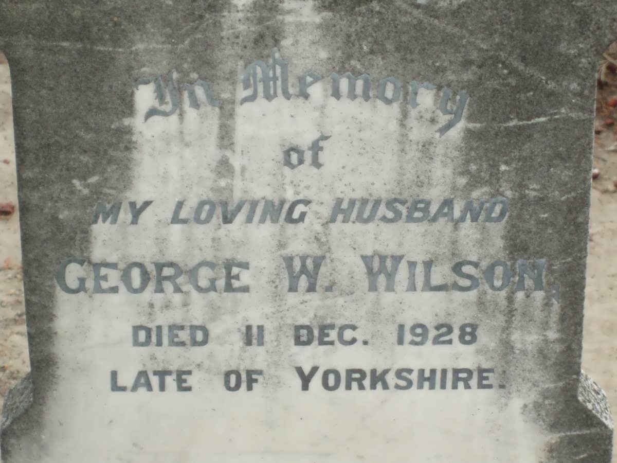 WILSON George W. -1928
