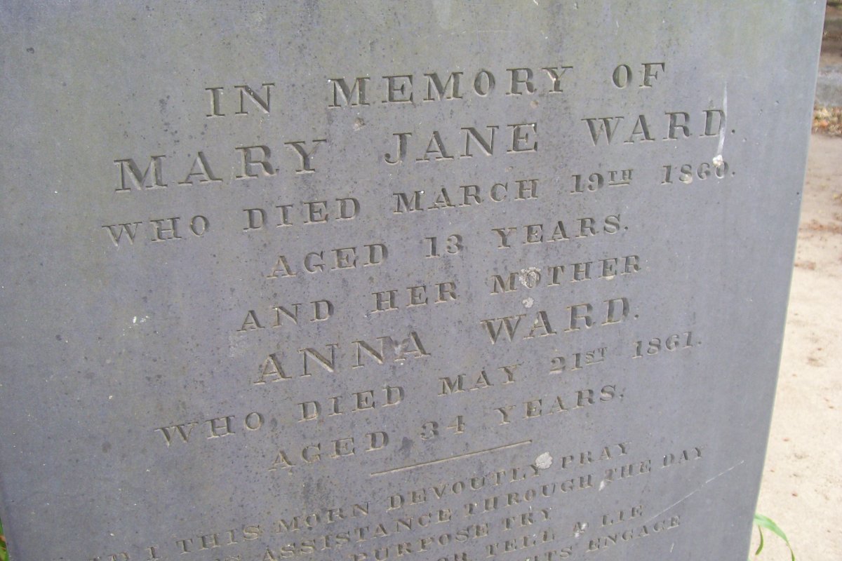 WARD Mary Jane -1860 :: WARD Anna -1961 