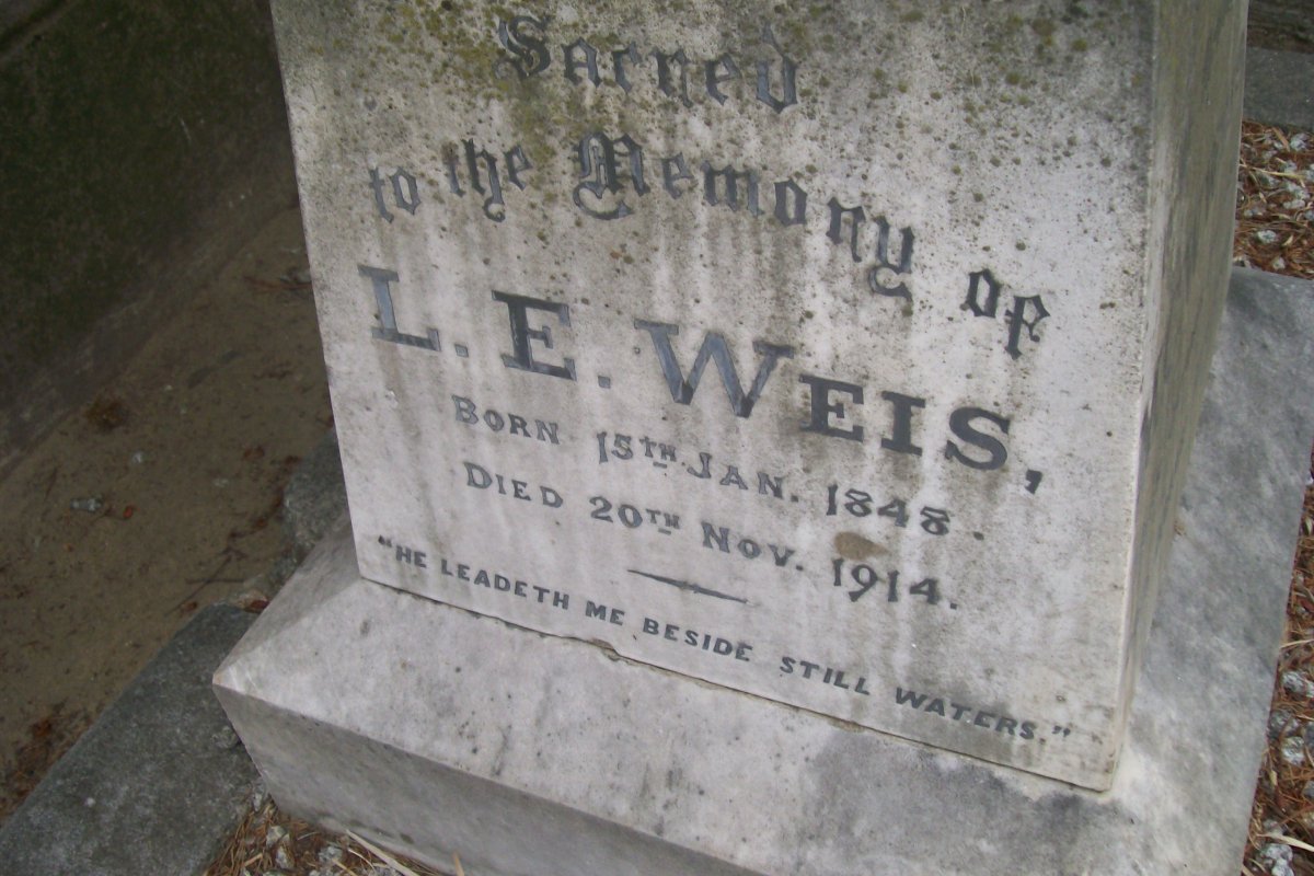 WEIS L.E. 1848-1914