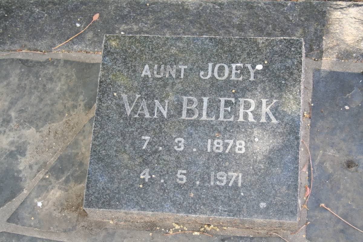 BLERK Joey, van 1878-1971