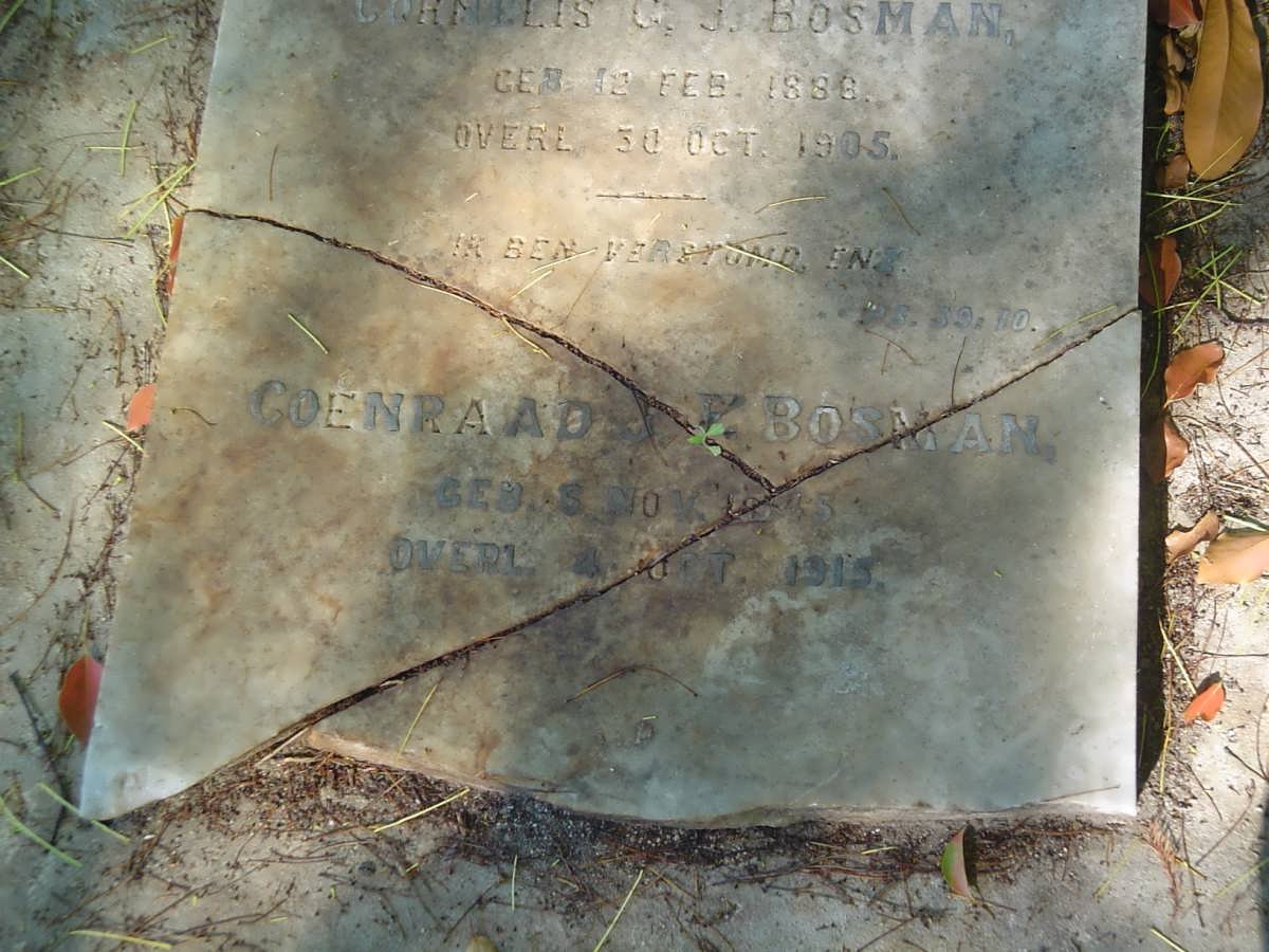 BOSMAN Coenraad J.K. 1845-1915