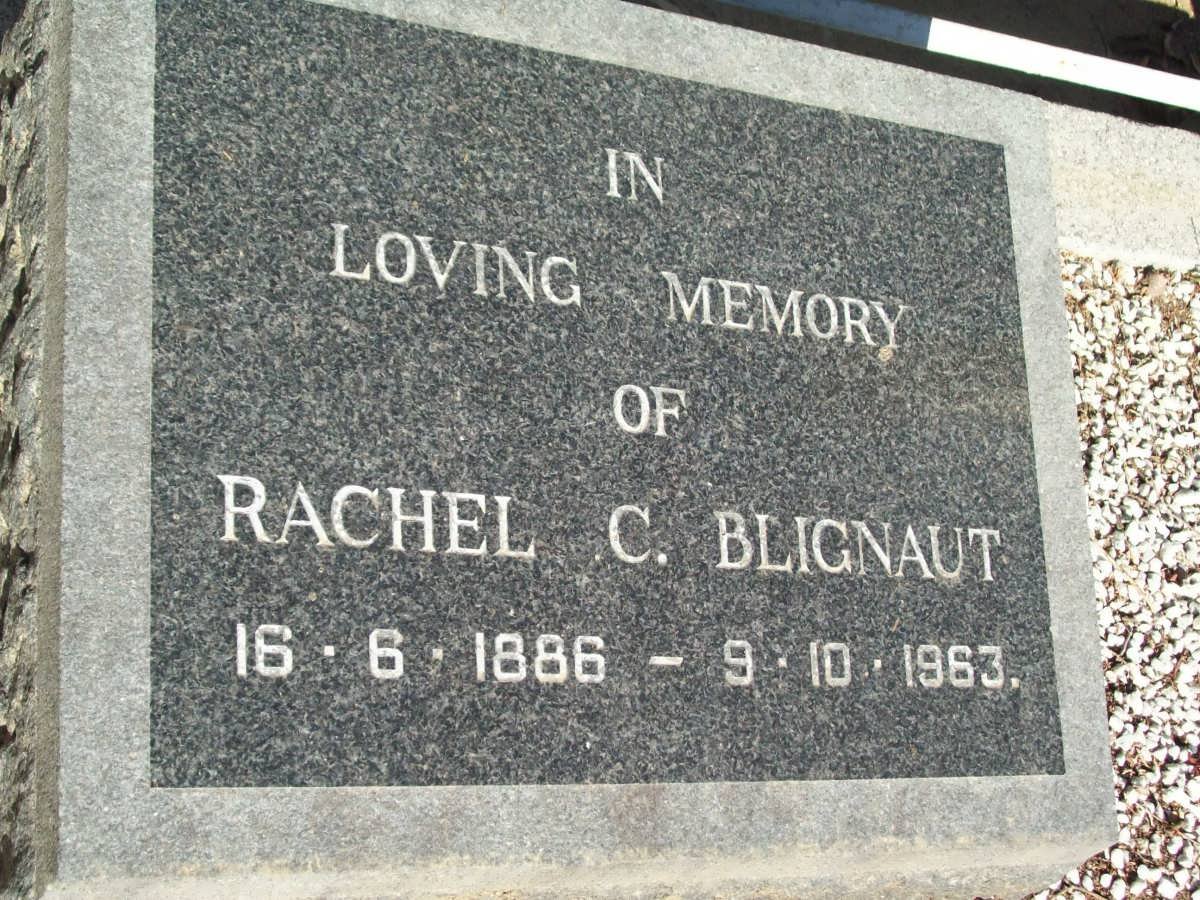 BLIGNAUT Rachel C. 1886-1963
