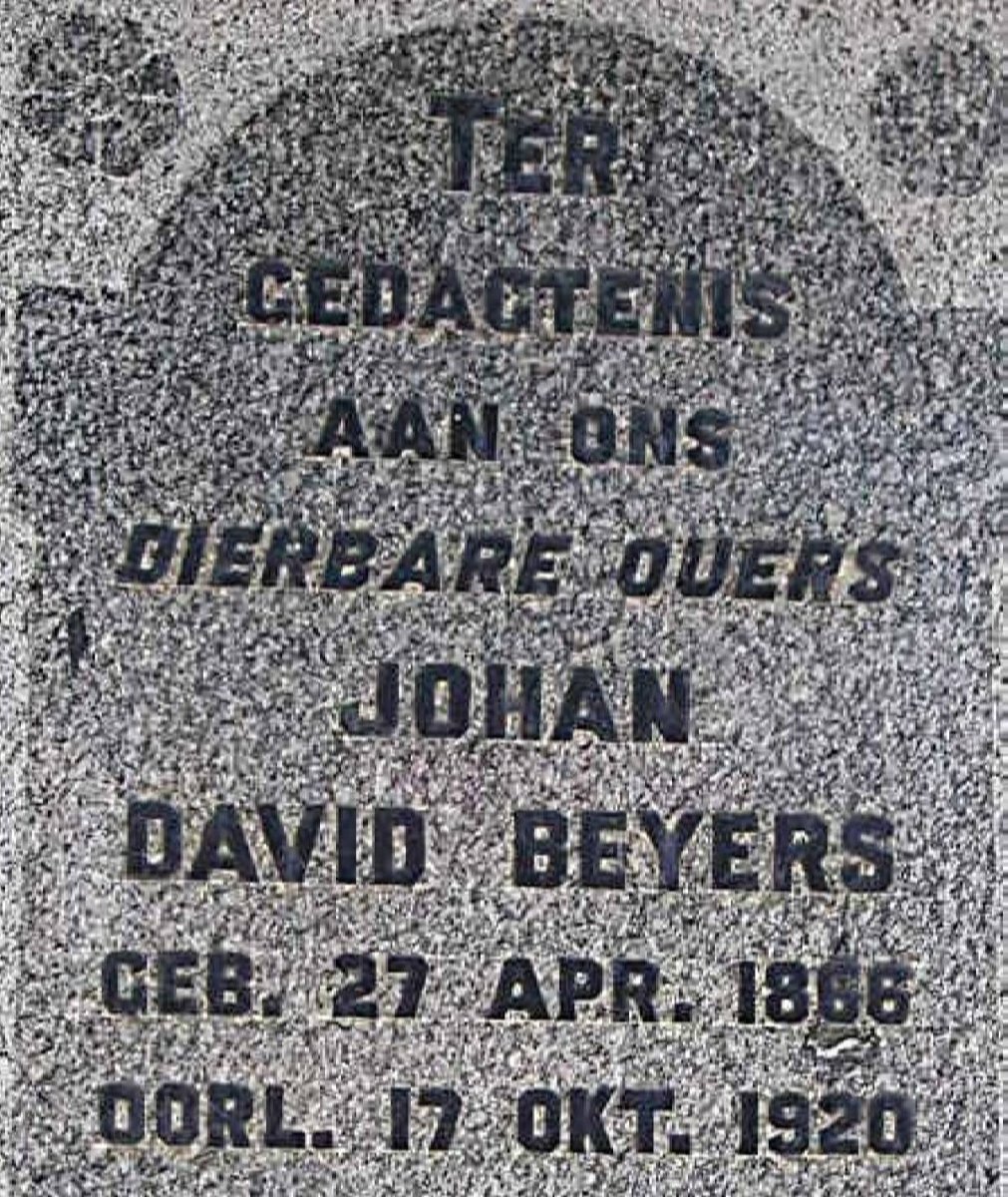 BEYERS Johan David 1866-1920