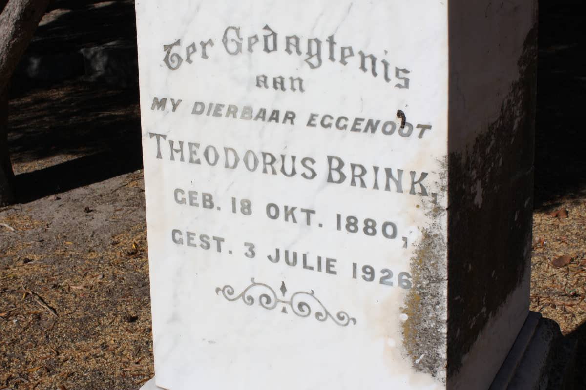 BRINK Theodorus 1880-1926