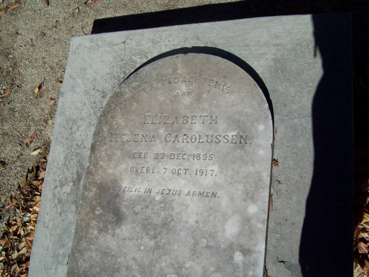 CAROLUSSEN Elizabeth Helena 1895-1917