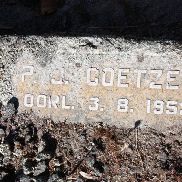 COETZEE P.J. -1952