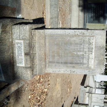 ENSLIN Frederik Martin 1856-1937 &amp; Jakoba Johanna BEYERS 1859-1930 
