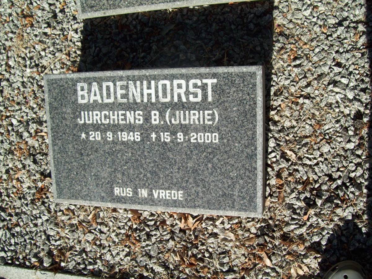 BADENHORST Jurghens B. 1946-2000