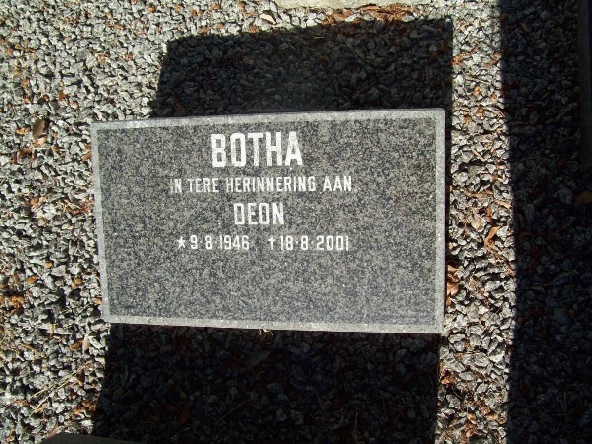 BOTHA Deon 1946-2001