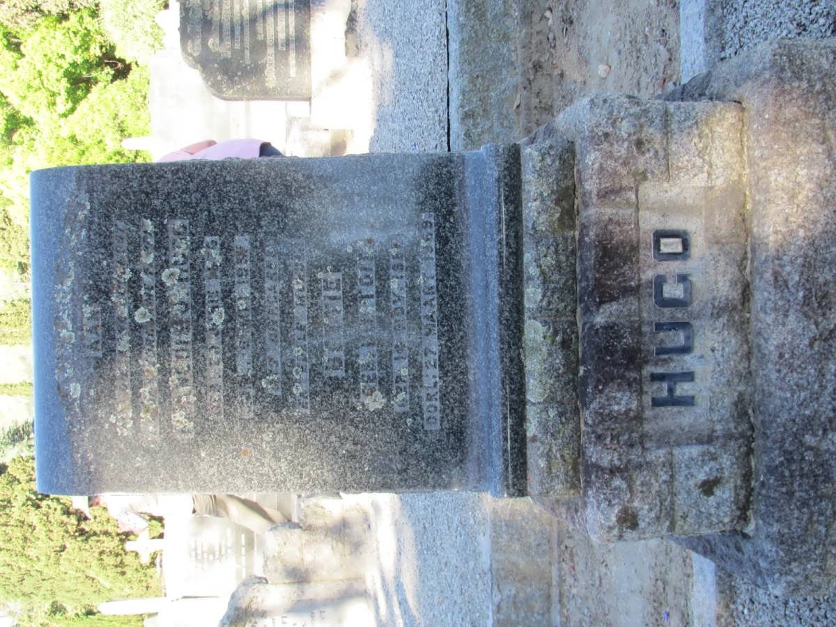 HUGO Francois ? 1876-193? &amp; Bettie DU TOIT 18?7-1969
