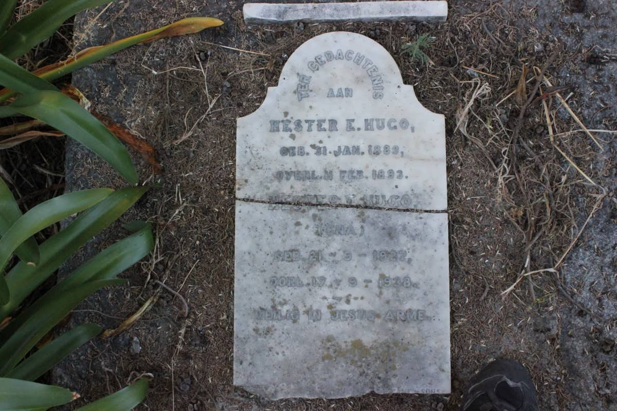 HUGO Hester E. 1889-1892 :: HUGO Hester E. 1927-1938