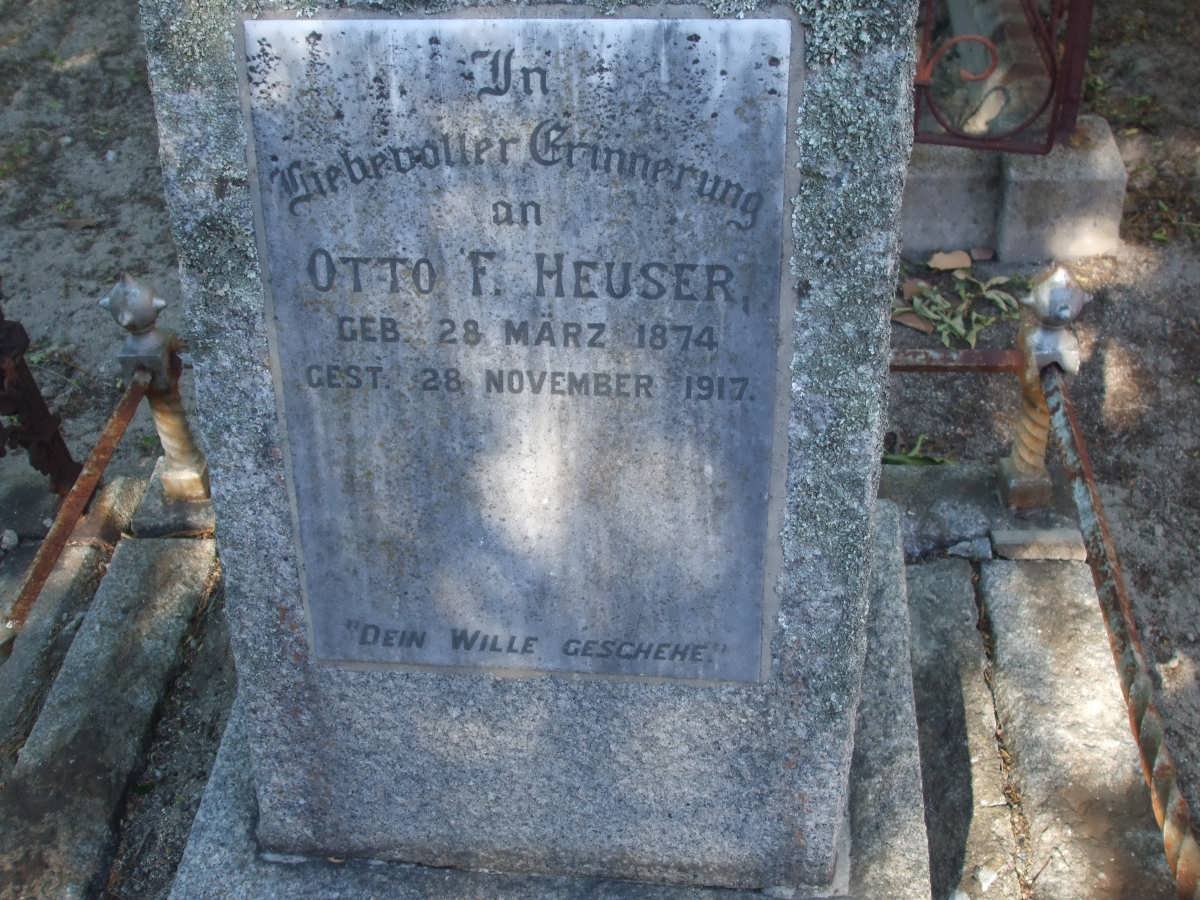 HEUSER Otto F. 1874-1917